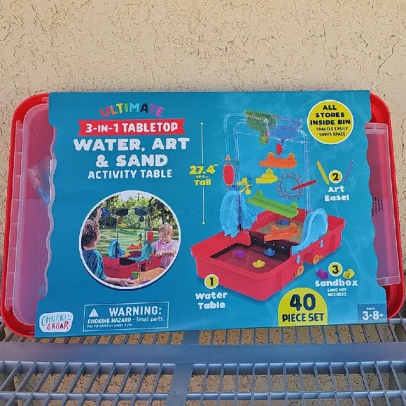 Chuckle & Roar 3-in-1 Red and Blue Activity Table - Picture 1 of 6